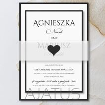Zaproszenia ślubne z opaską