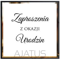 URODZINY ZAPROSZENIA