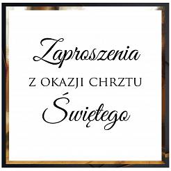 CHRZEST ZAPROSZENIA