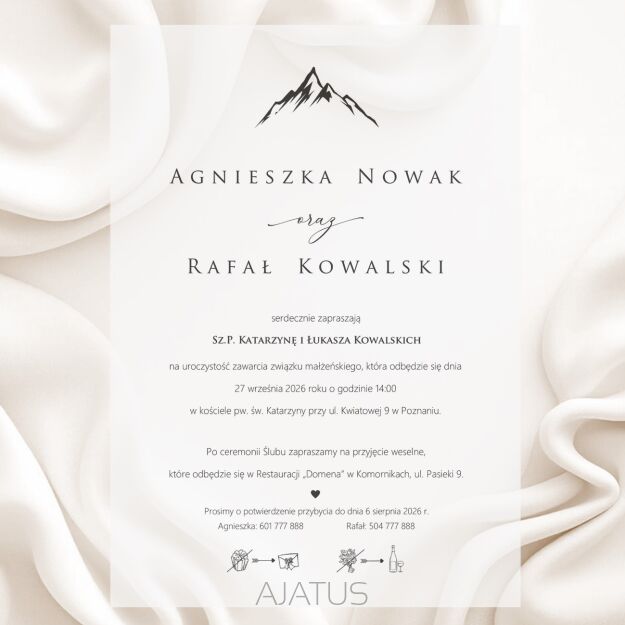 A5 ZAPROSZENIA GÓRY - 106 KALKA