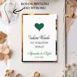 Zawieszki na alkohol SERCE ZŁOTO/SREBRO/ECO/CIEMNA ZIELEŃ - 2