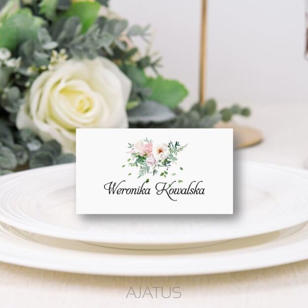 Winietki KWIATY 2 ZŁOTE /SREBRNE