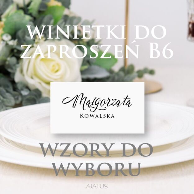 Winietki DO ZAPROSZEŃ B6