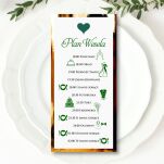 PLAN WESELA SERCE 3D ZŁOTO/SREBRO/ECO/CIEMNA ZIELEŃ - 2