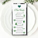 PLAN WESELA SERCE 3D ZŁOTO/SREBRO/ECO/CIEMNA ZIELEŃ - 3