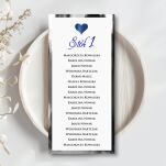 PLAN STOŁÓW SERCE 3D GRANAT ZŁOTO/SREBRO - 3