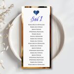 PLAN STOŁÓW SERCE 3D GRANAT ZŁOTO/SREBRO - 2