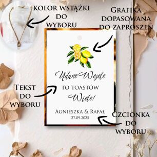 Zawieszki na alkohol ZŁOTE