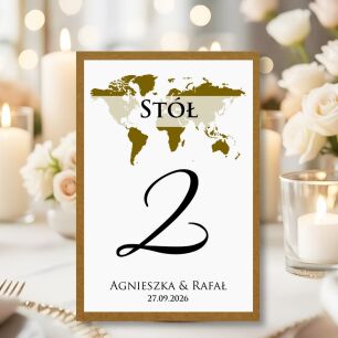 Numery Stołów PODRÓŻ ECO