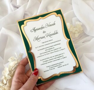 B6 ZŁOTO CIEMNA ZIELEŃ KST