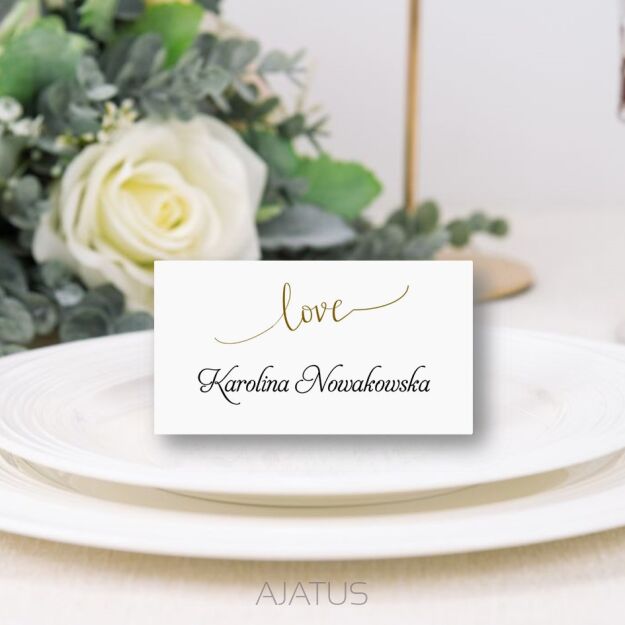 Winietki LOVE 1 ZŁOTE