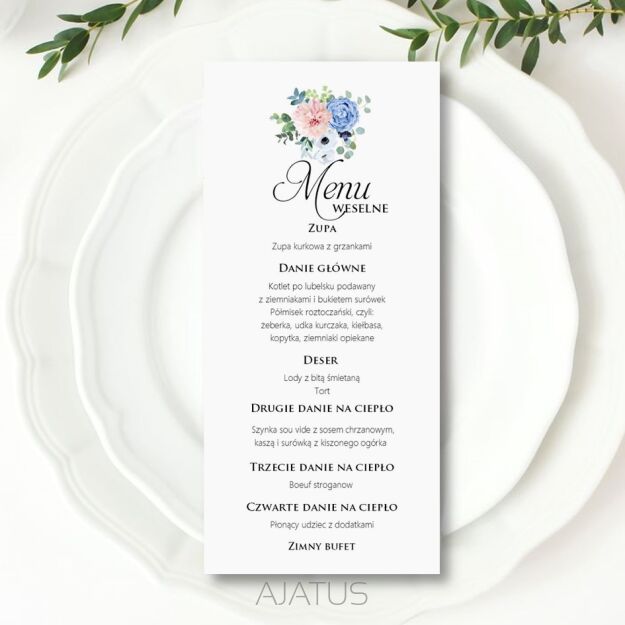 MENU KWIATY 1/ZŁOTO/SREBRO