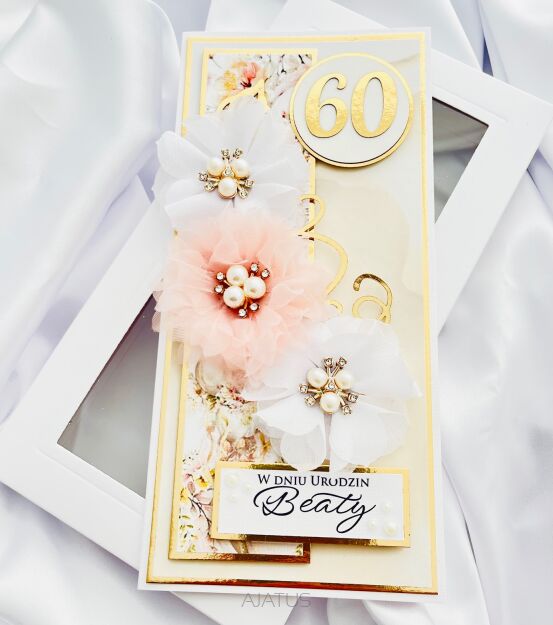 KARTKA W PUDEŁKU NA 60 URODZINY