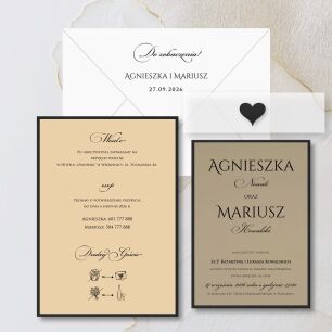 B6 CZARNE/BEŻOWE OPASKA KALKA SERCE 3D