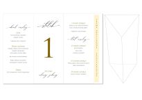 NUMERY STOŁÓW + MENU stojące trójkątne - 6