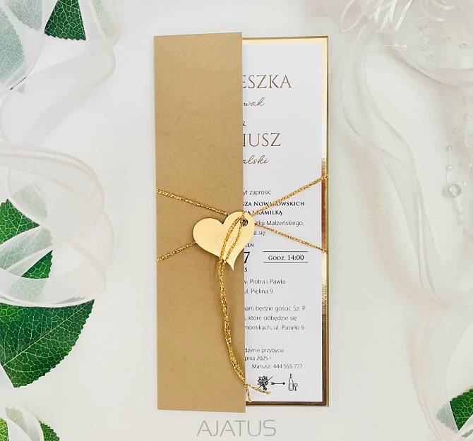 DL ZŁOTO / CIEMNY BEŻ OKŁADKA/ETUI