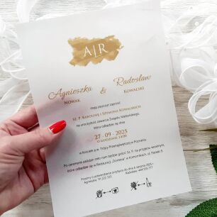 A5 ZAPROSZENIA INICJAŁY -57 KALKA