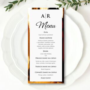 MENU INICJAŁY ZŁOTO/SREBRO/ECO