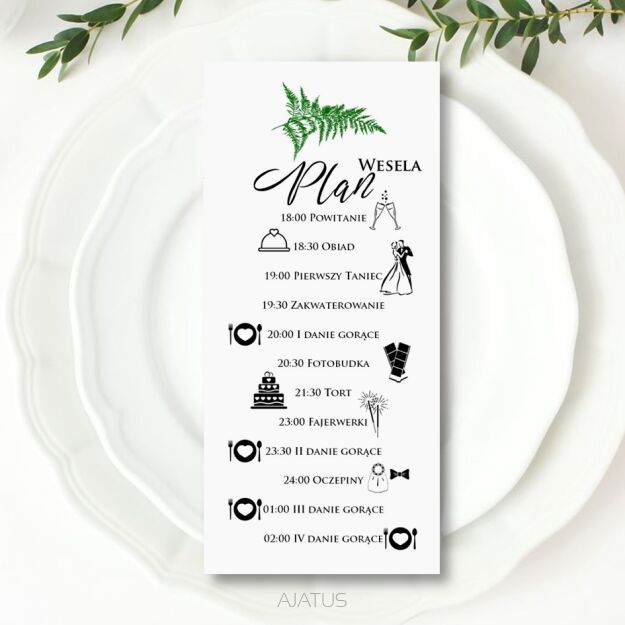 PLAN WESELA PAPROĆ ZŁOTO/ECO