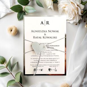 JKZ A6 SREBRO SREBRNY SZNUREK SERDUSZKO