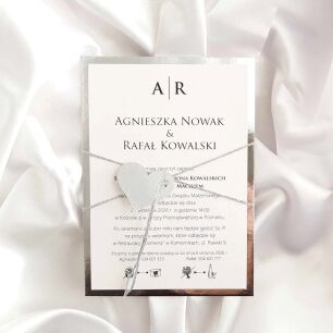 JKZ A6 SREBRO SREBRNY SZNUREK SERDUSZKO