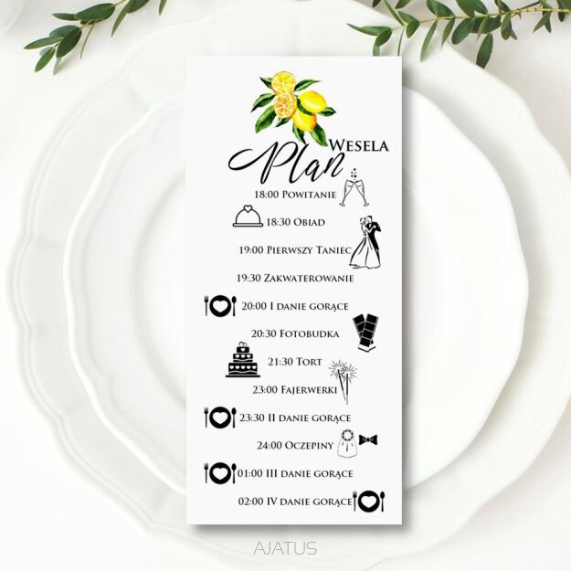 PLAN WESELA CYTRYNY ZŁOTO/SREBRO