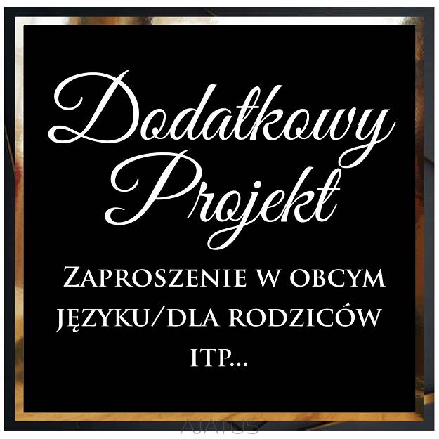 Dodatkowy Projekt/Zaproszenia w obcym języku