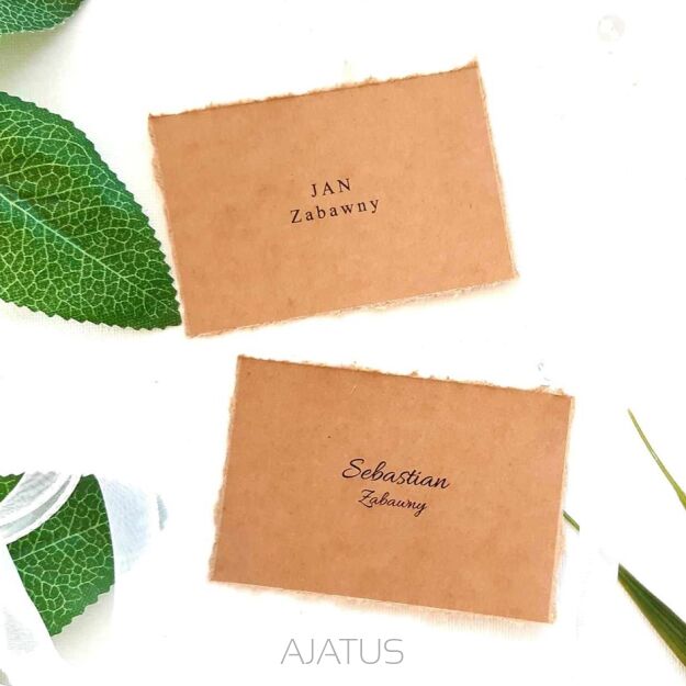 Winietki ECO SZARPANE BRZEGI LEŻĄCA/KŁADZIONA