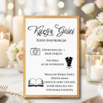 NAPIS KSIĘGA GOŚCI FOTO INDTRUKCJA KOLOR DO WYBORU - 3