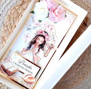 Kartka DL KOMUNIA ŚWIĘTA PUDEŁKO