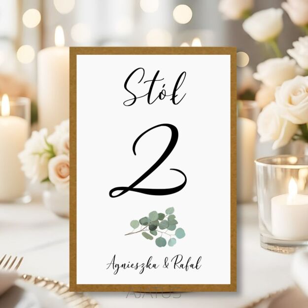 Numery Stołów EUKALIPTUS ECO