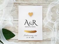 JKZ SK A6 ZŁOTE SERDUSZKO 3D INICJAŁY - 2