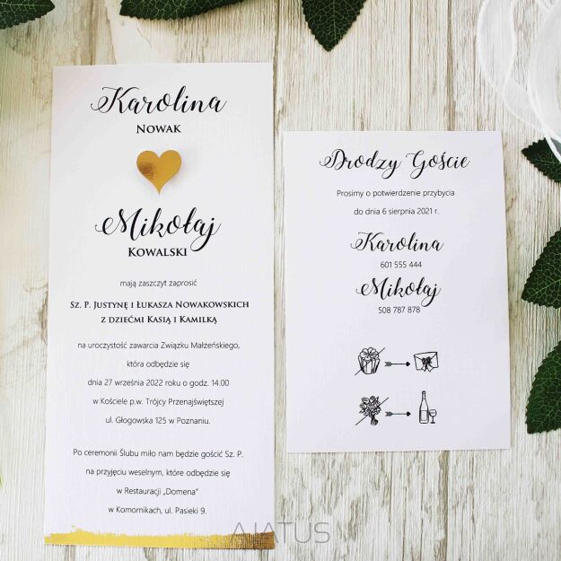 DL ZŁOTO SERDUSZKO 3D