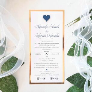 JKZ DL ZŁOTO SERCE 3D GRANAT