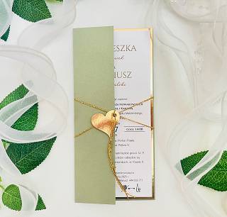 DL ZŁOTO / OLIWKA OKŁADKA/ETUI