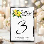 Numery Stołów CYTRYNY ZŁOTO/SREBRO - 2