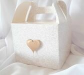 Pudełeczko na CIASTO SERCE ZŁOTO/SREBRO - 2