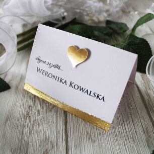 Winietki Seria JKZ GLAMOUR ZŁOTE SERCE 3D