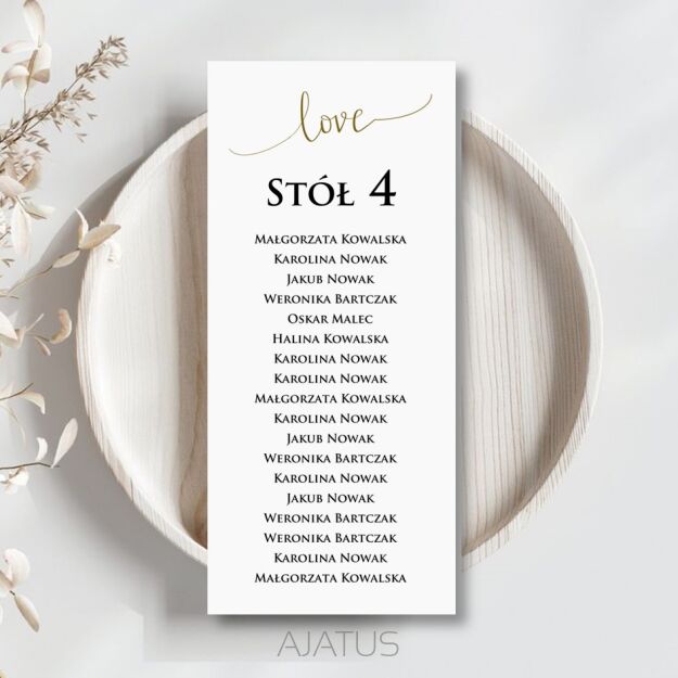 PLAN STOŁÓW ZŁOTO LOVE 1