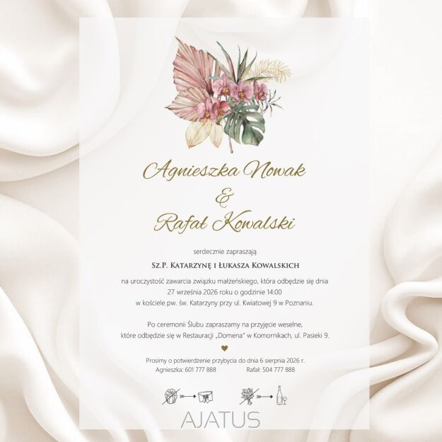 A5 ZAPROSZENIA MONSTERA STRORCZYK -16 KALKA