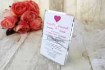 JKZ SREBRO SERCE FUKSJA/AMARANT - 5