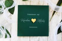 KW NW-7 ZŁOTE SERDUSZKO CIEMNA ZIELEŃ - 3