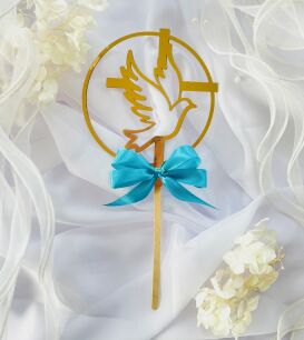 Topper KOMUNIA GOŁĄB KRZYŻ 2