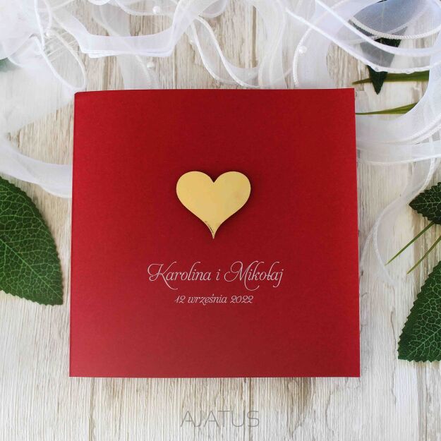 KW NW-116 ZŁOTE SERDUSZKO BORDO