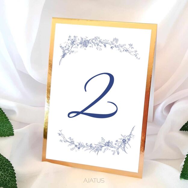 Numery Stołów ZŁOTO 62