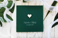 KW NW-15 SREBRNE SERCE CIEMNA ZIELEŃ - 3