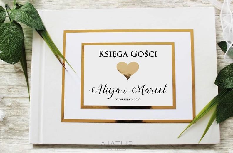 KG-105 BIAŁA  PROSTOKĄT SERCE 3D-1