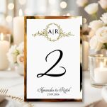 Numery Stołów ORNAMENT INICJAŁY ZŁOTO/ECO - 2