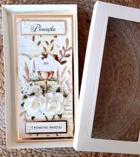 Kartka DL KOMUNIA ŚWIĘTA PUDEŁKO