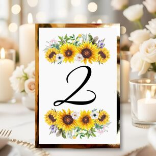 Numery Stołów SŁONECZNIKI 2